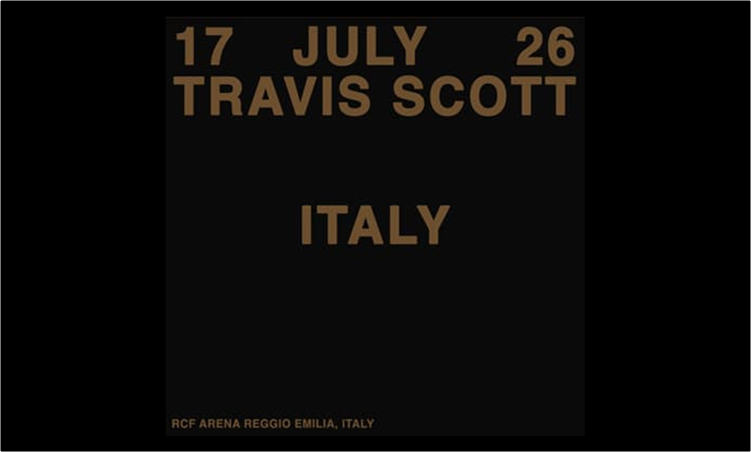 TRAVIS SCOTT - Reggio Emilia