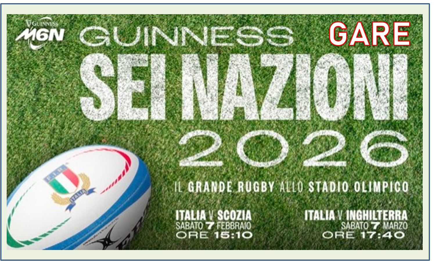 Sei Nazioni 2026 