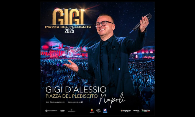 Gigi D'Alessio - P.zza Plebiscito NA