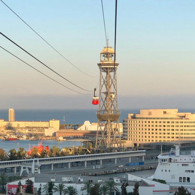 Immagine cover di Funivia di Barcellona: Andata e ritorno dalla spiaggia di Barceloneta
